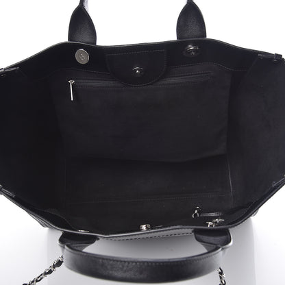 Chanel Caviar Large Studded Deauville Tote Black 7 of 10