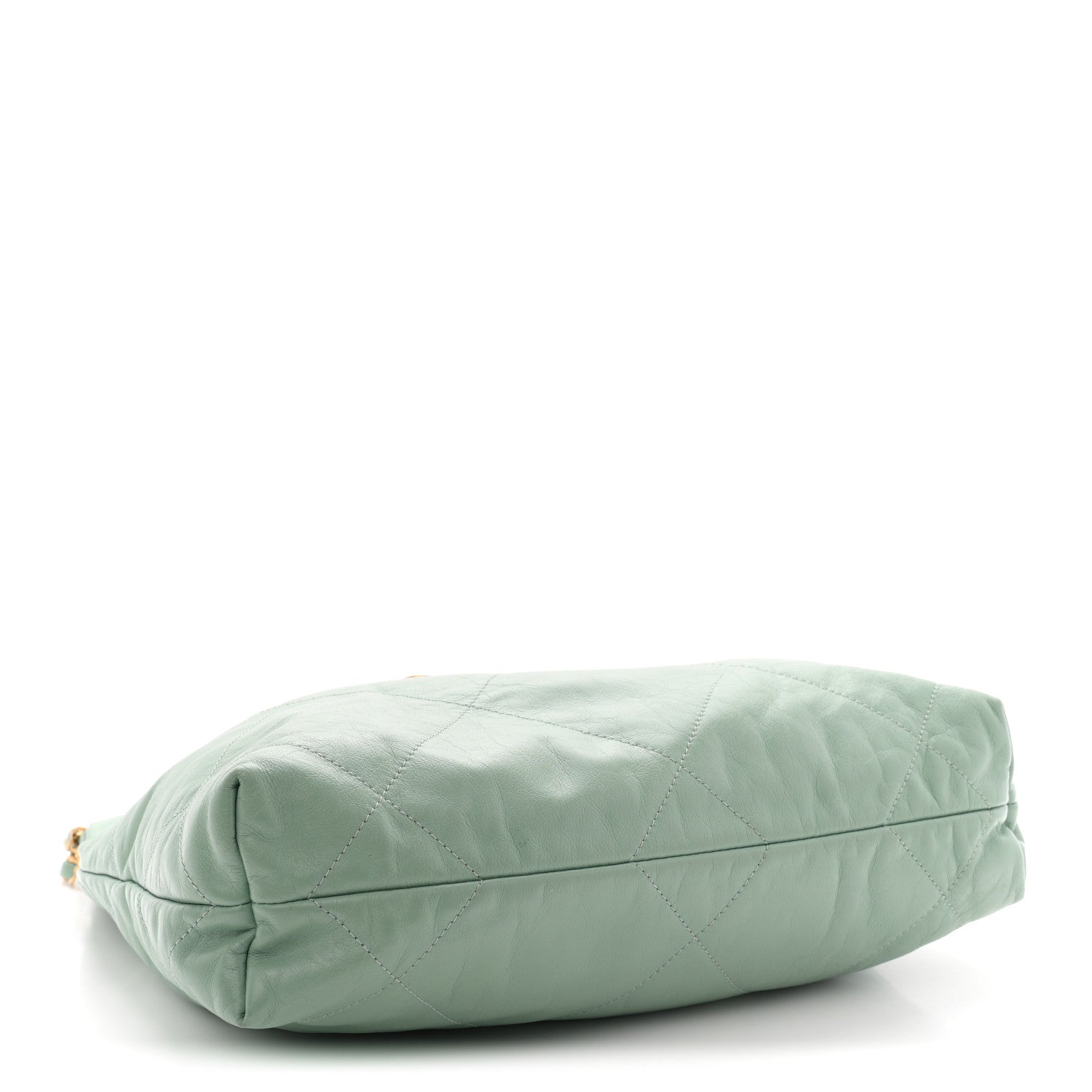 Chanel Shiny Calfskin Quilted Small Chanel 22 Light Green 5 of 11