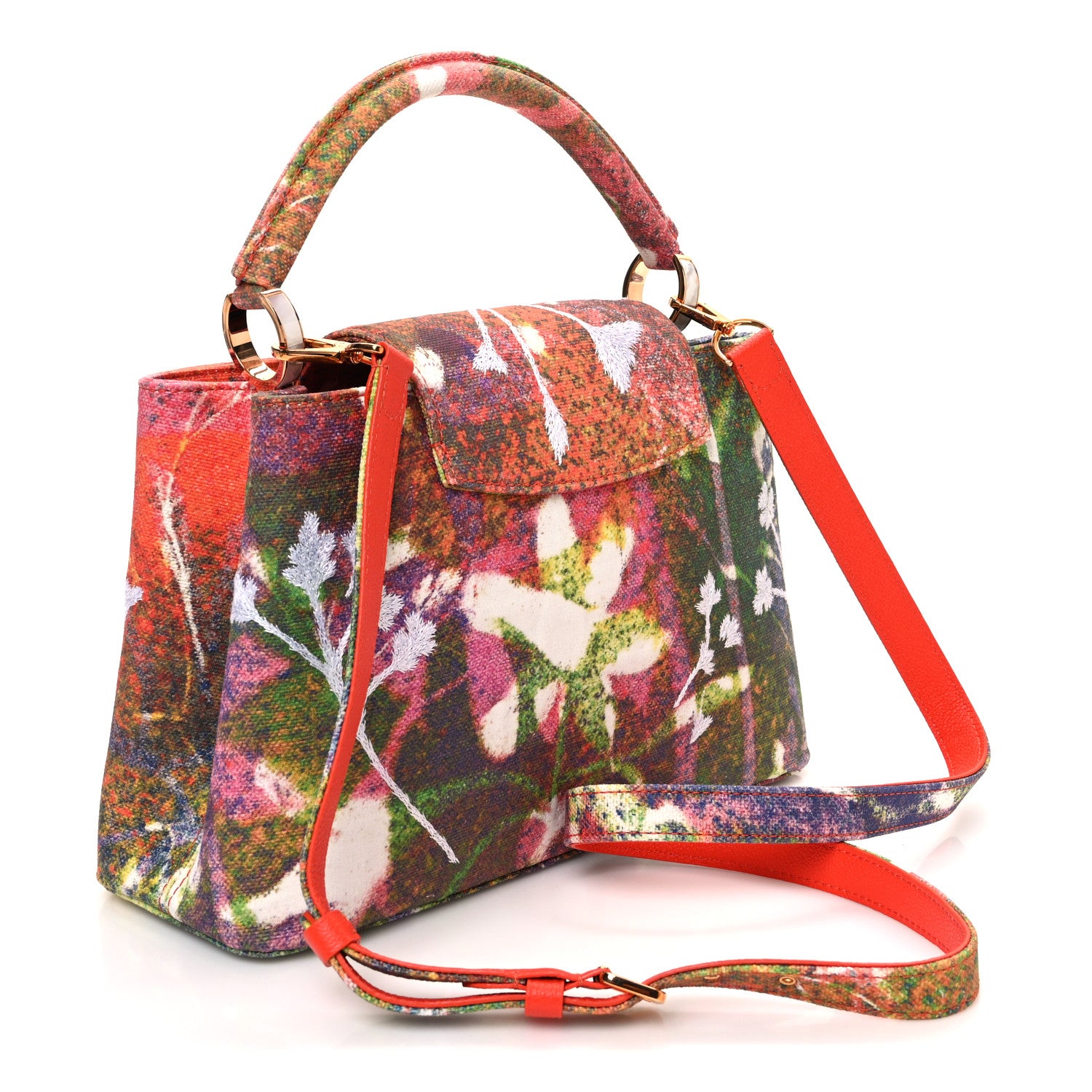 Louis Vuitton X SAM FELLS Canvas Embroidered Arty Capucines PM Multicolor 3 of 11