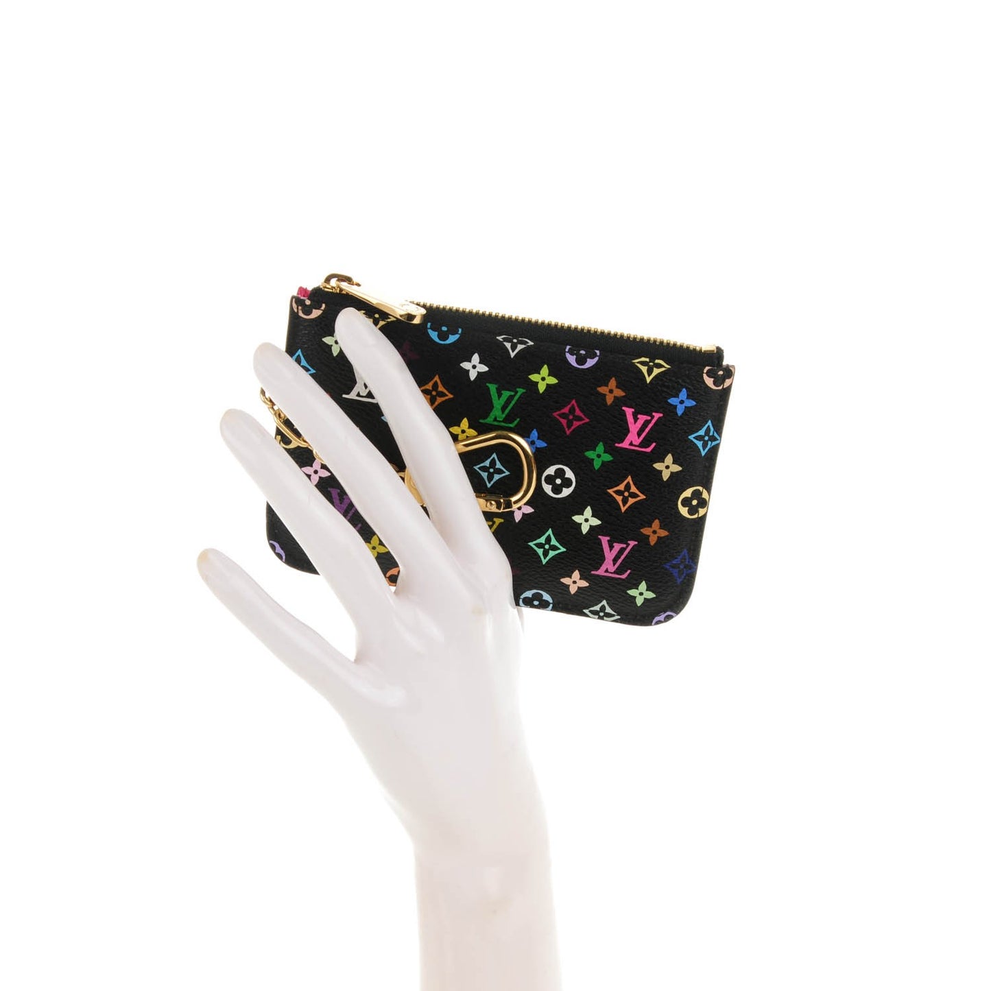 Monogram Multicolor Key Pouch Black Grenade