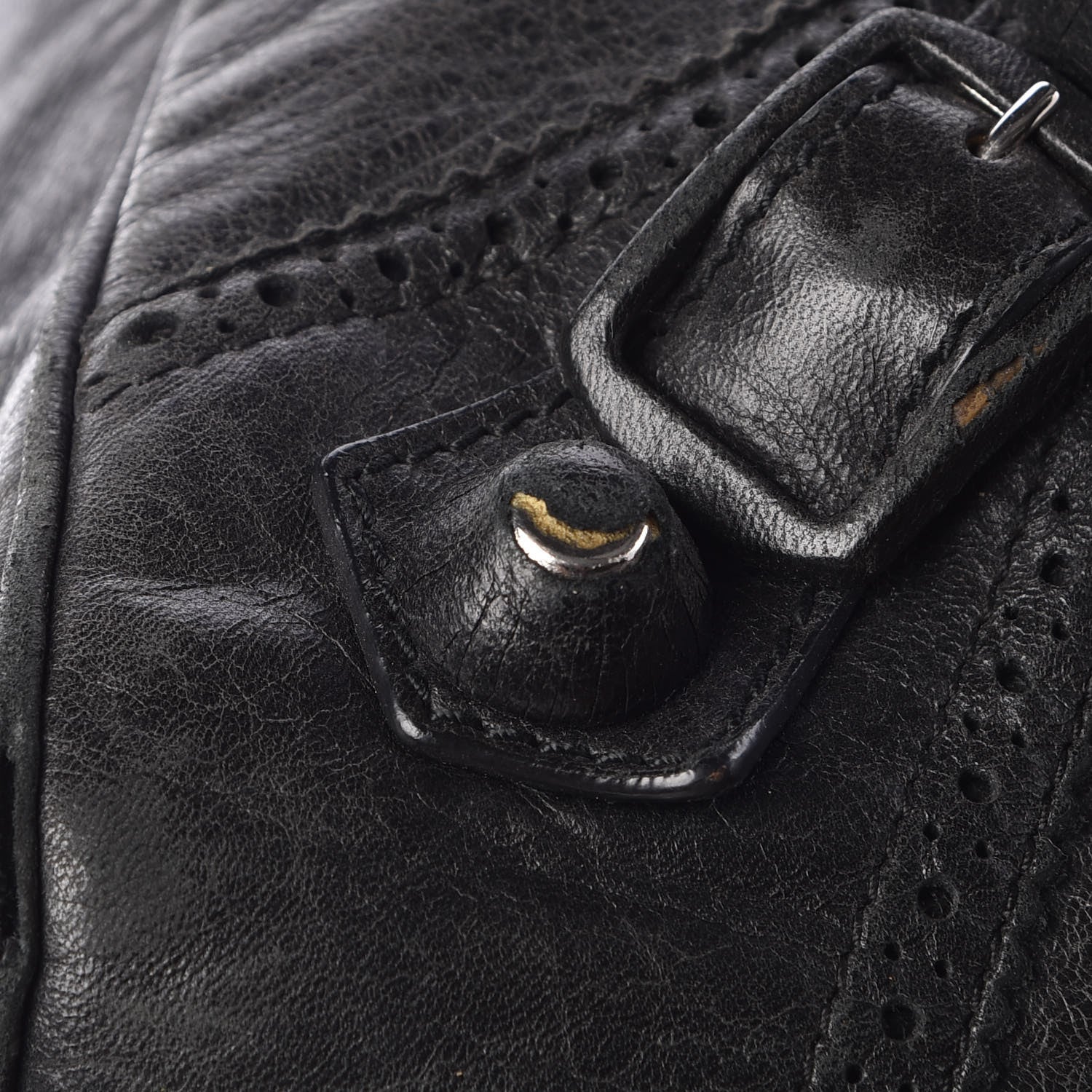 Balenciaga Agneau Giant Brogues Hardware Mid Day Black 16 of 18