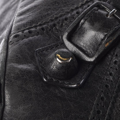 Balenciaga Agneau Giant Brogues Hardware Mid Day Black 16 of 18