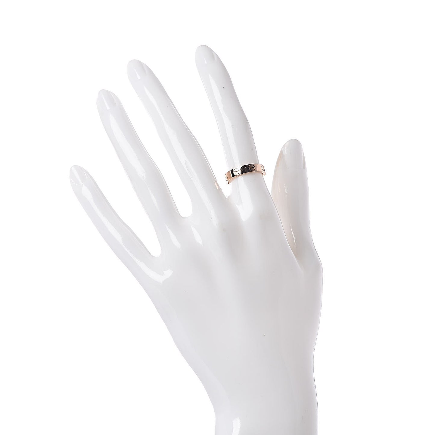 18K Pink Gold 3.5mm LOVE Wedding Band Ring 49 4.75