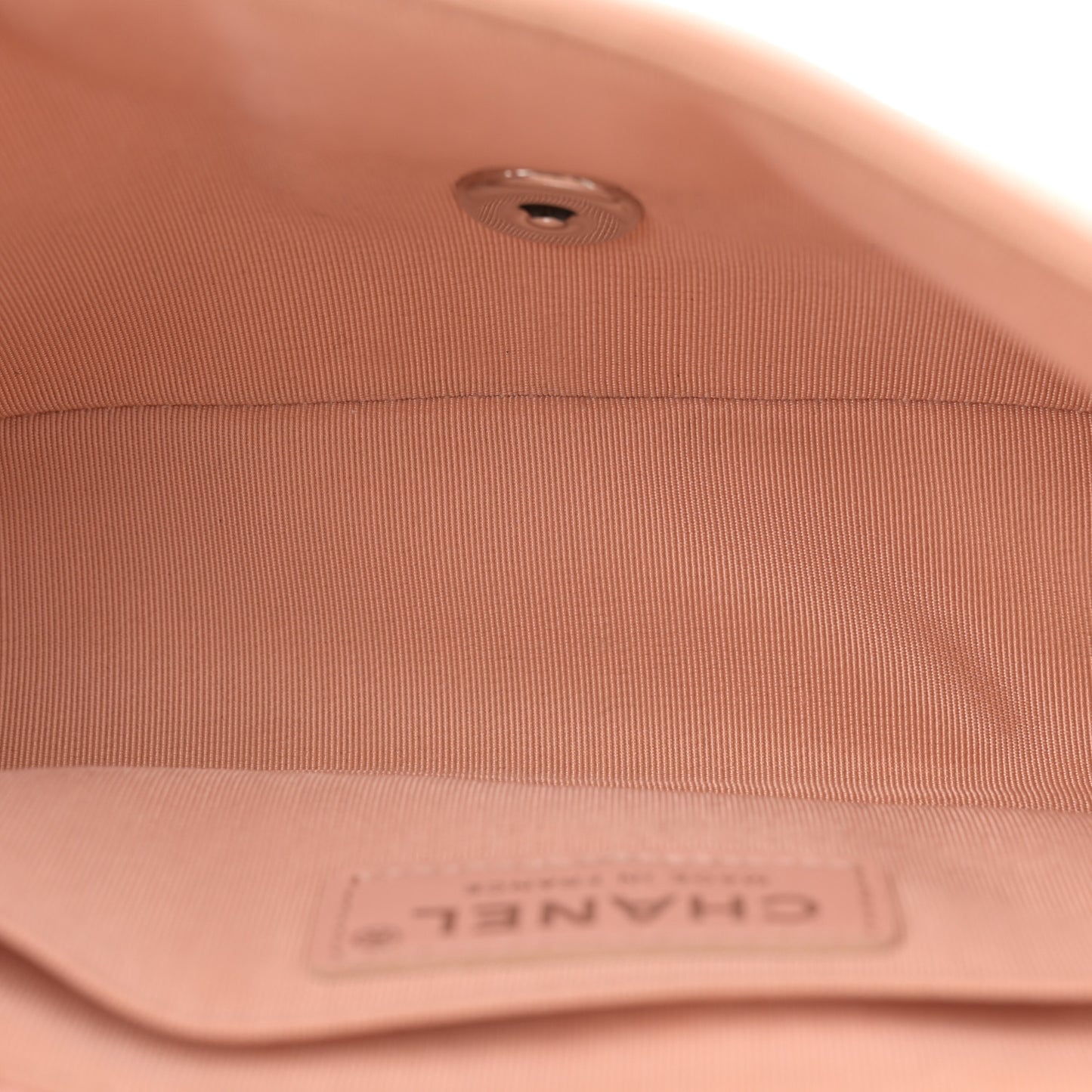 Caviar Chevron Quilted Small Single Flap Light Pink