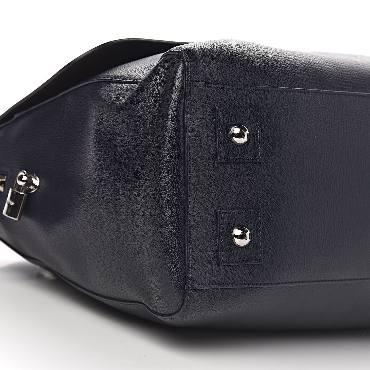 Mulberry Glossy Goatskin Medium Del Rey Satchel Midnight Blue 9 of 12