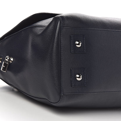 Mulberry Glossy Goatskin Medium Del Rey Satchel Midnight Blue 9 of 12