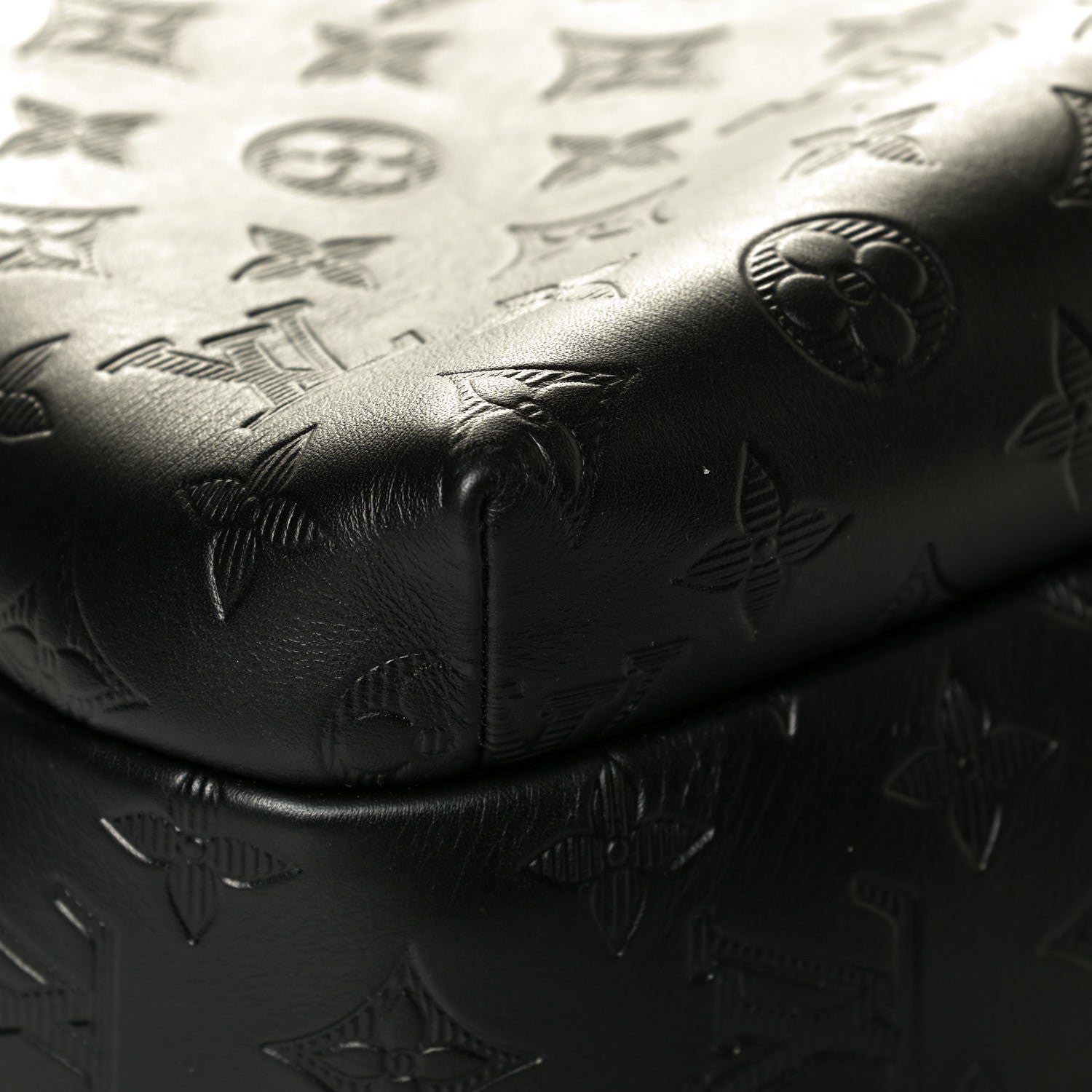 Louis Vuitton Calfskin Monogram Shadow Sprinter Backpack Black 5 of 7