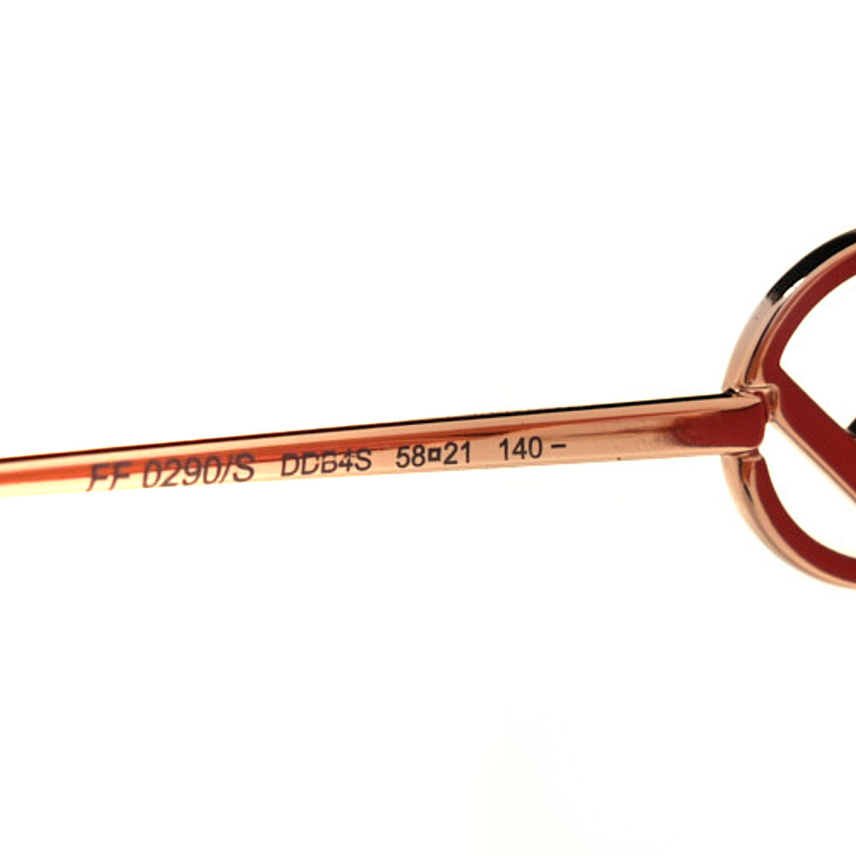 Metal Acetate F is Fendi FF Cat Eye Sunglasses FF 0290/S Pink Havana