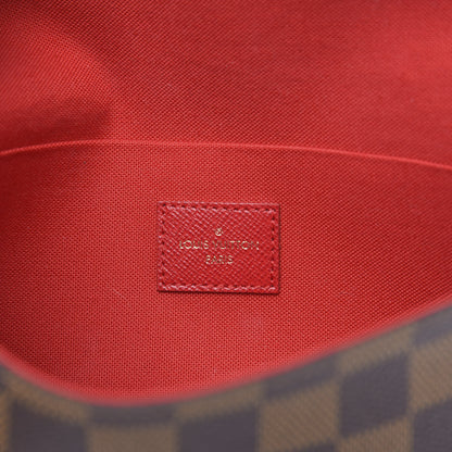 Louis Vuitton Damier Ebene Pochette Felicie Chain Wallet 5 of 12