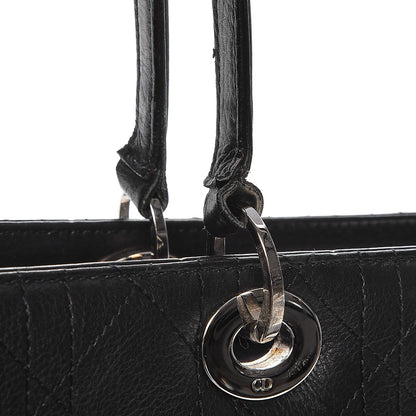 Christian Dior Calfskin Cannage Stitched Large East West Lady Dior Black 11 of 15