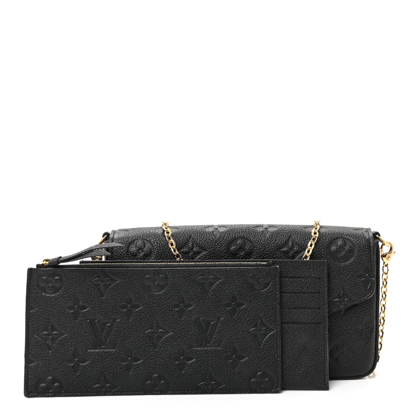 Empreinte Pochette Felicie Chain Wallet Black