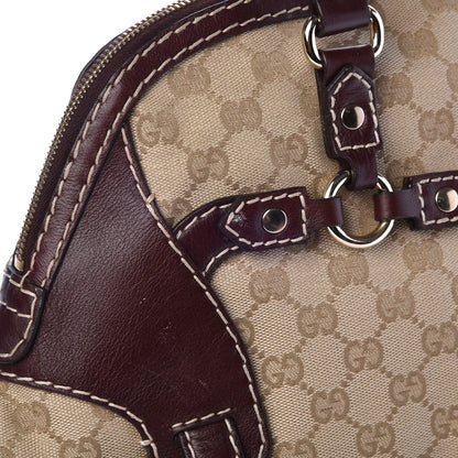 Gucci Monogram Medium Horsebit Nail Boston Brown 8 of 8