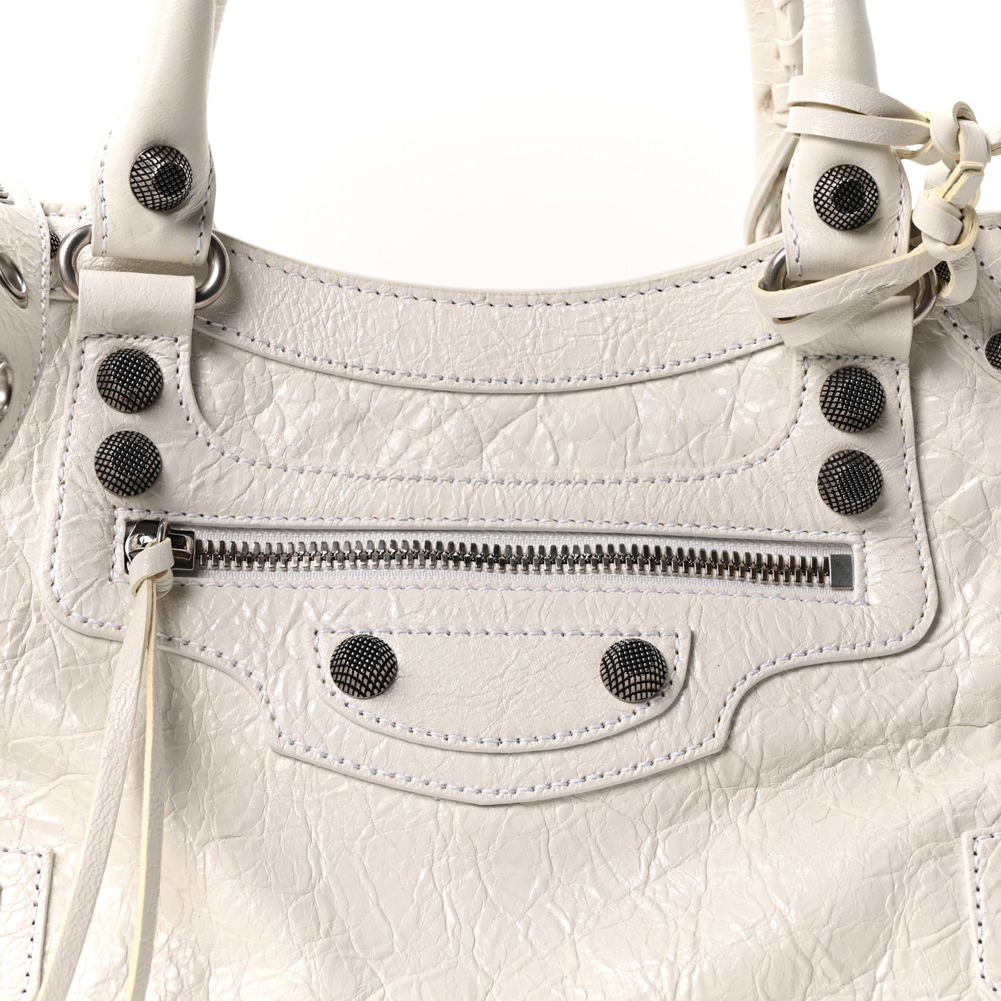 Agneau Arena Small Neo Cagole City Handbag Optic White