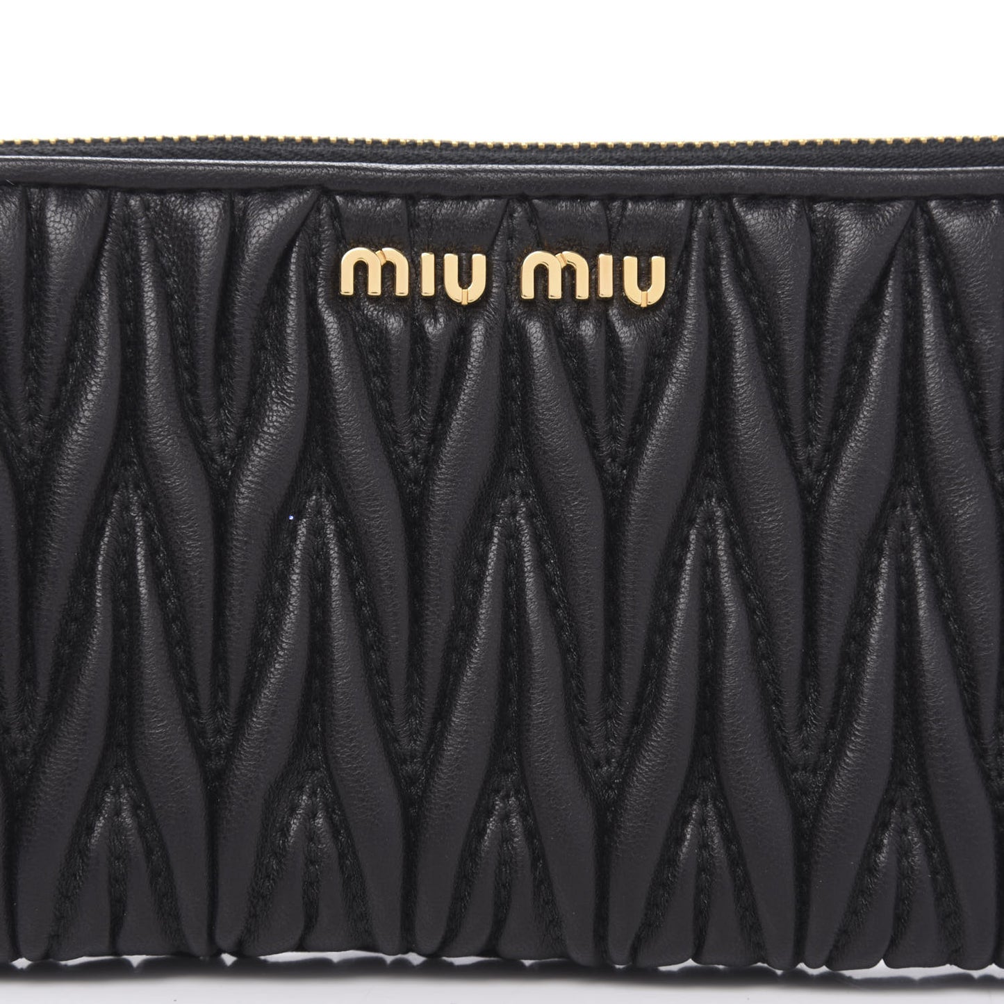 Nappa Matelasse Pouch Black
