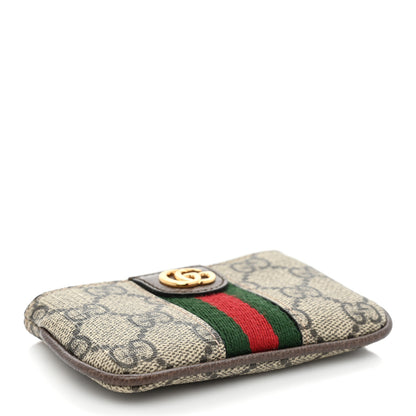 Gucci GG Supreme Monogram Web Ophidia Key Case Beige New Acero 4 of 8