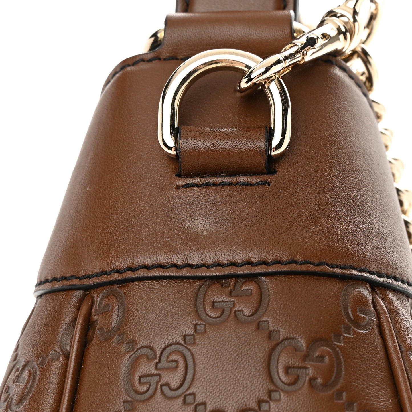 Guccissima Medium Emily Hobo Brown