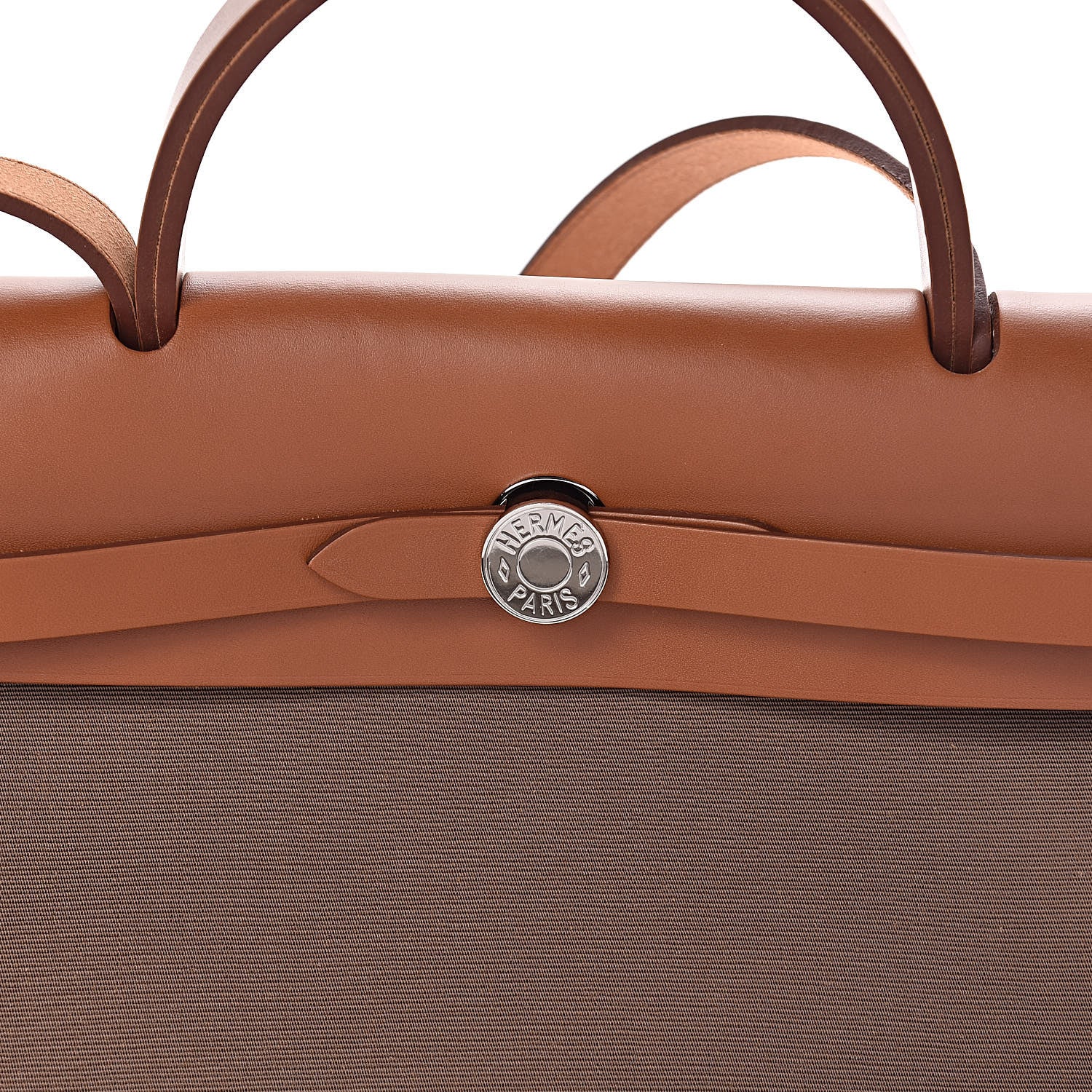 Hermes Vache Hunter Toile Officier Herbag Zip PM 31 Etoupe Fauve 9 of 12