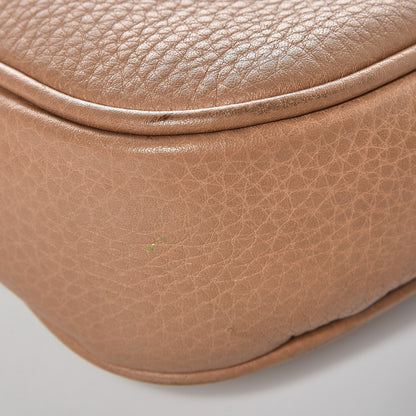 Gucci Pebbled Calfskin Medium Soho Flap Crossbody Camelia 14 of 14