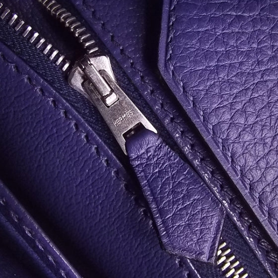 Taurillon Clemence BIRKIN 35 Cobalt