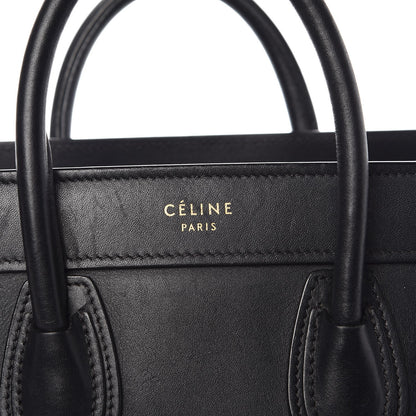 Celine Smooth Calfskin Nano Luggage Black 7 of 11