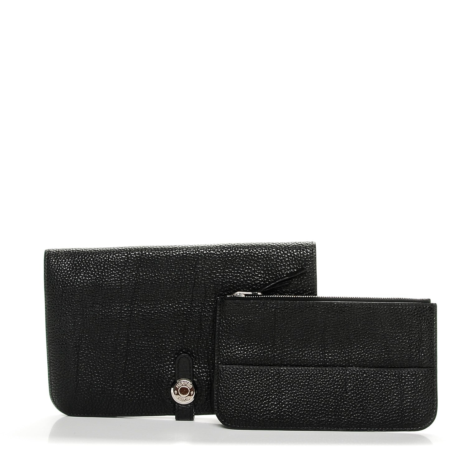 Hermes Togo Dogon Duo Wallet Black 5 of 7