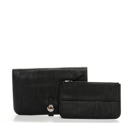 Hermes Togo Dogon Duo Wallet Black 5 of 7