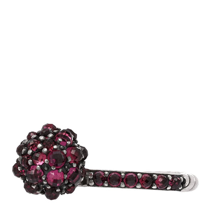 David Yurman Sterling Silver Rhodolite Garnet Cable Berries Ring 52 6 3 of 7