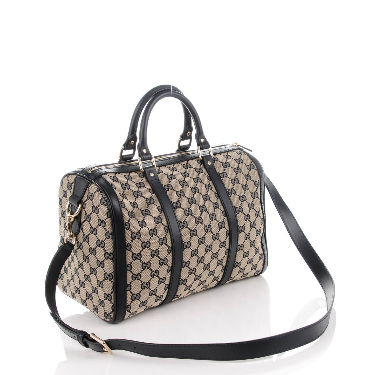 Monogram Medium Vintage Web Boston Navy