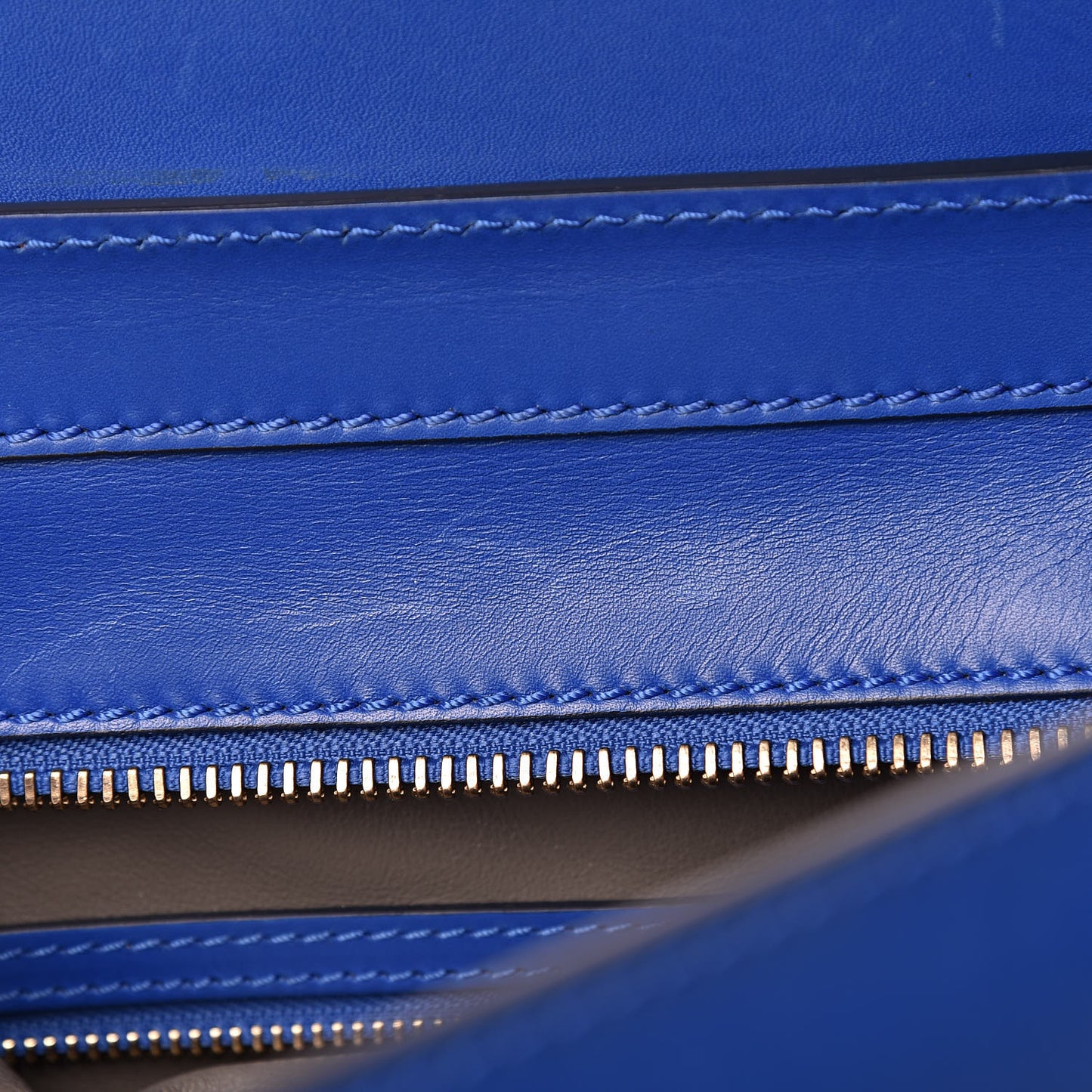 Smooth Calfskin Suede Mini Luggage Royal Blue