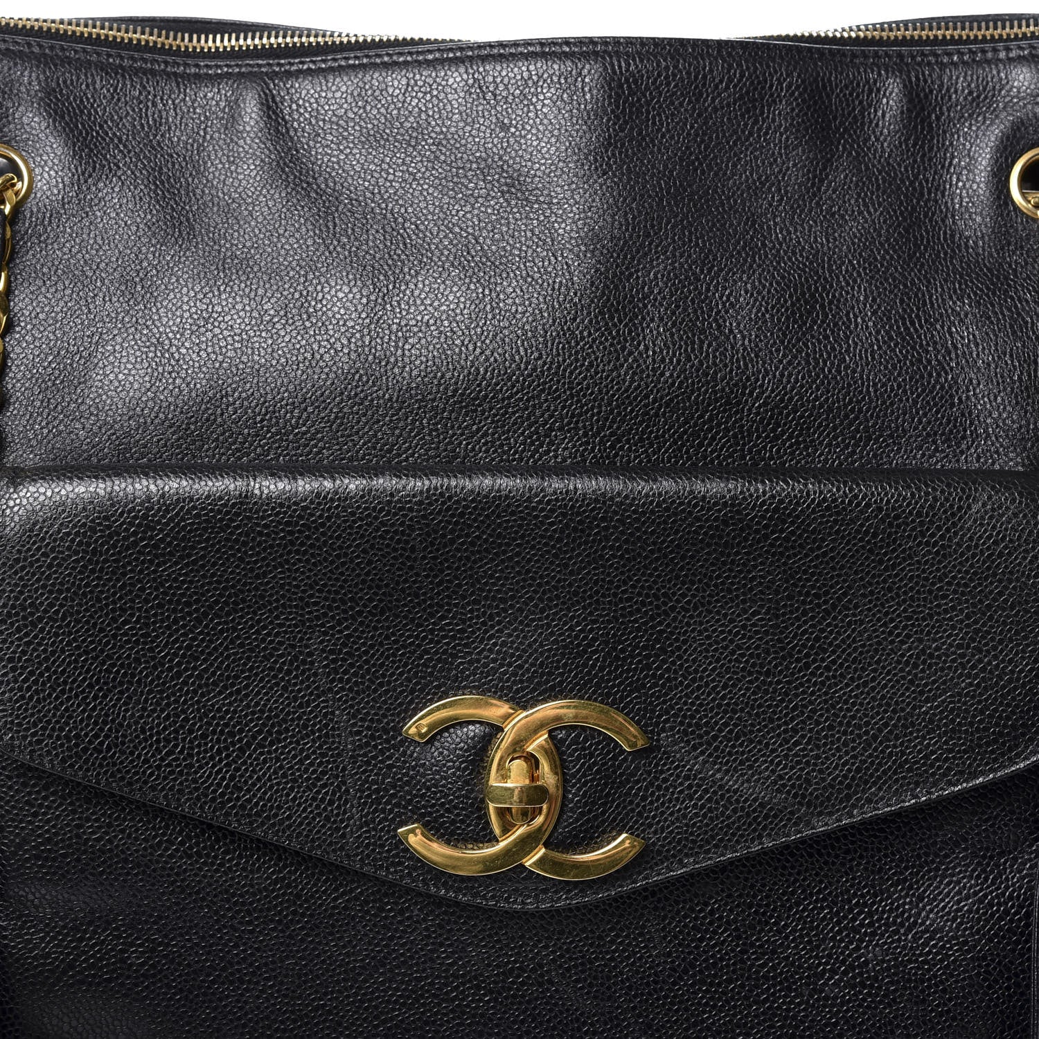 Chanel Caviar Flap Shoulder Bag Black 9 of 9