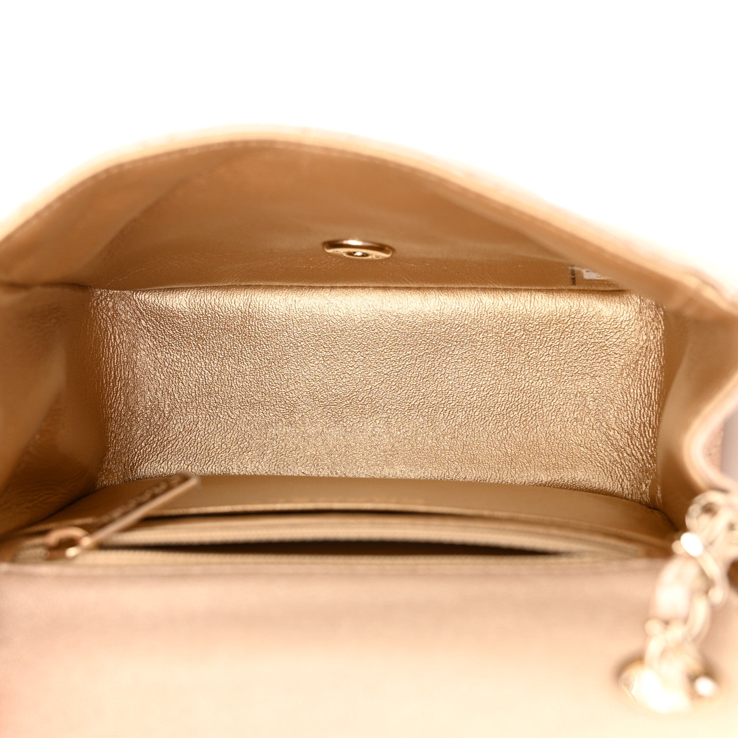 Chanel Metallic Lambskin Quilted Mini Square Flap Gold 5 of 10