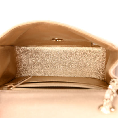 Chanel Metallic Lambskin Quilted Mini Square Flap Gold 5 of 10