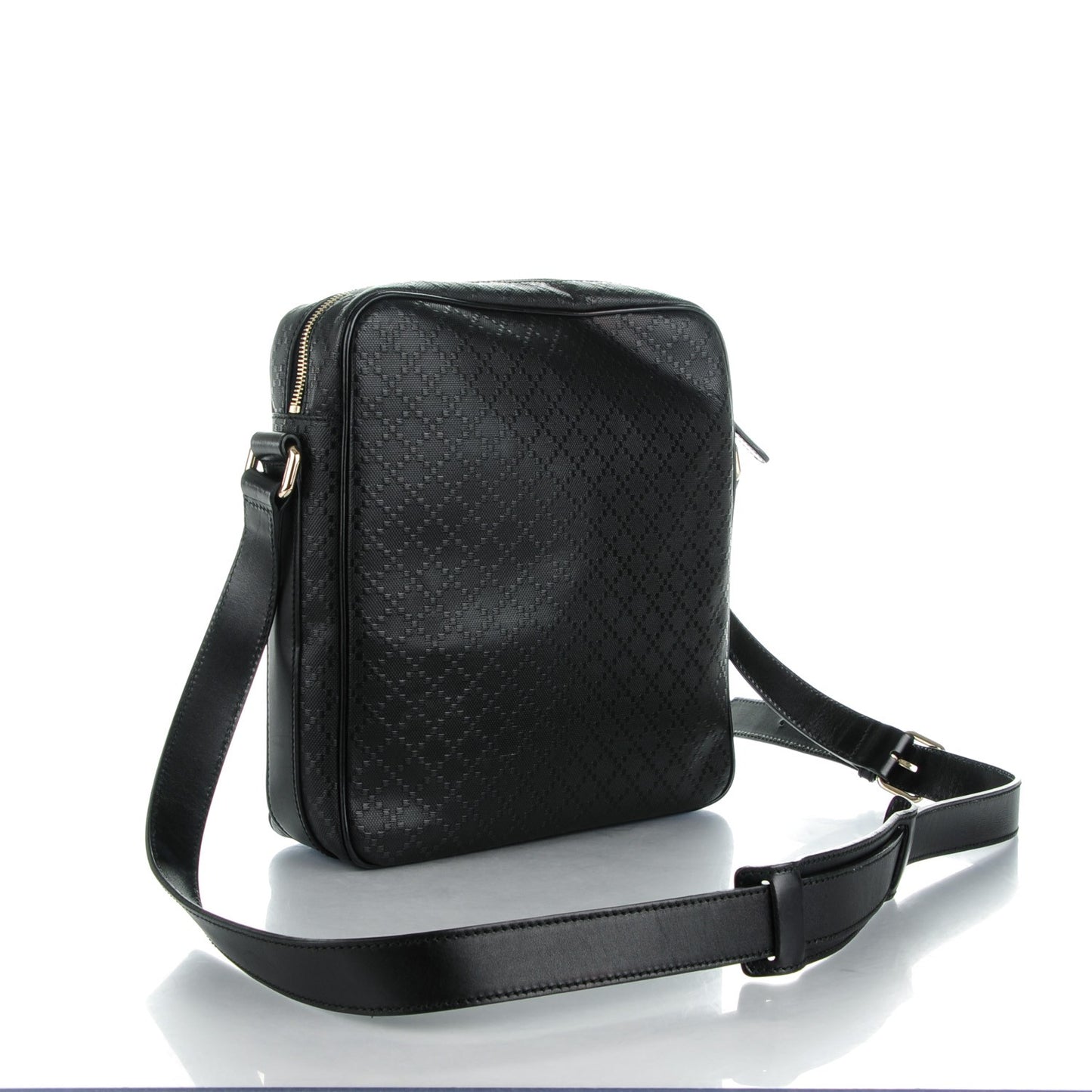 Diamante Medium Messenger Bag Black