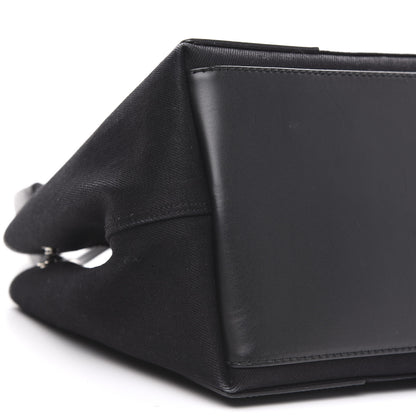 Balenciaga Cotton Canvas Calfskin S Navy Cabas Black 9 of 13