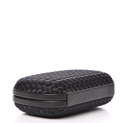 Bottega Veneta Satin Intreccio Impero Knot Clutch Black 4 of 11