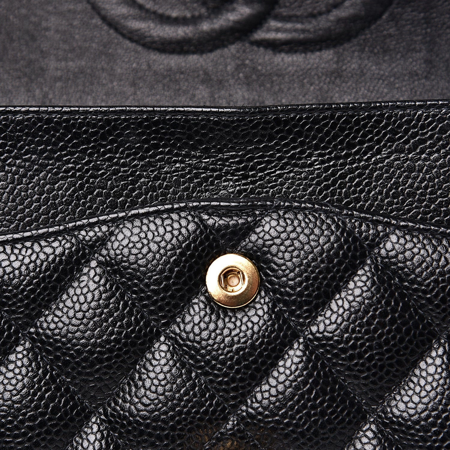 Chanel Caviar Quilted Medium Double Flap Black 13 of 16