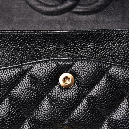 Chanel Caviar Quilted Medium Double Flap Black 13 of 16