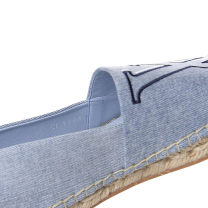 Louis Vuitton Denim Monogram Espadrilles 37 Blue 10 of 10