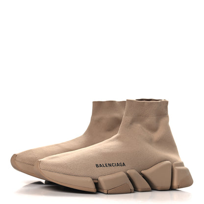 Balenciaga Technical 3D Recycled Knit Womens Speed 2.0 Sneakers 41 Monocolor Beige 4 of 10