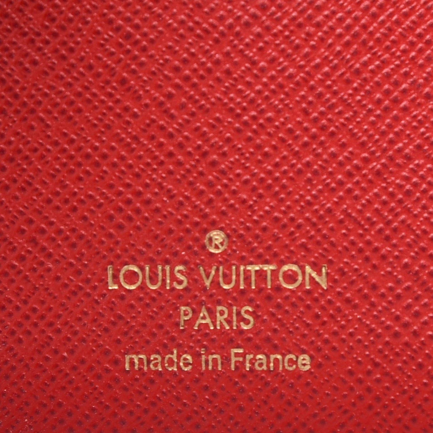 Louis Vuitton Damier Ebene Victorine Wallet Red 5 of 7