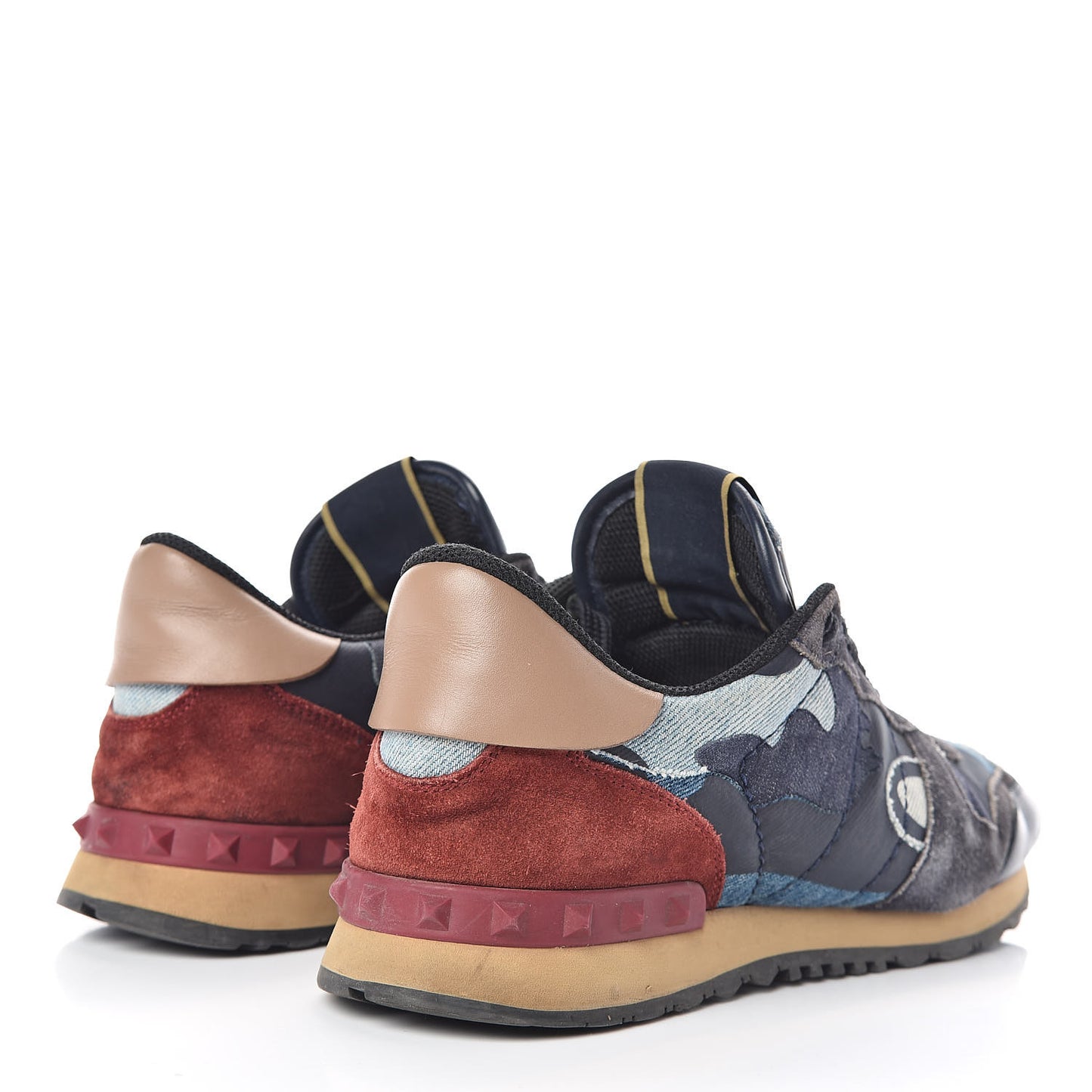 Denim Suede Camouflage Mens Rockrunner Sneakers 42 Multicolor