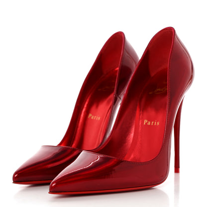 Christian Louboutin Metallic Patent Psychic So Kate 120 Pumps 37.5 Loubi 3 of 10