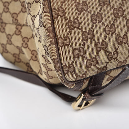 Gucci GG Monogram Flap Backpack Brown 13 of 19