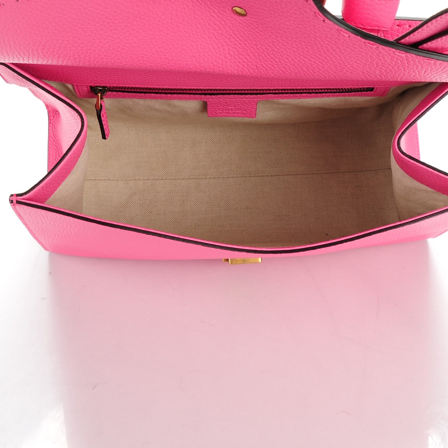 Calfskin Small GG Marmont Top Handle Bag Pink Tropical Flower