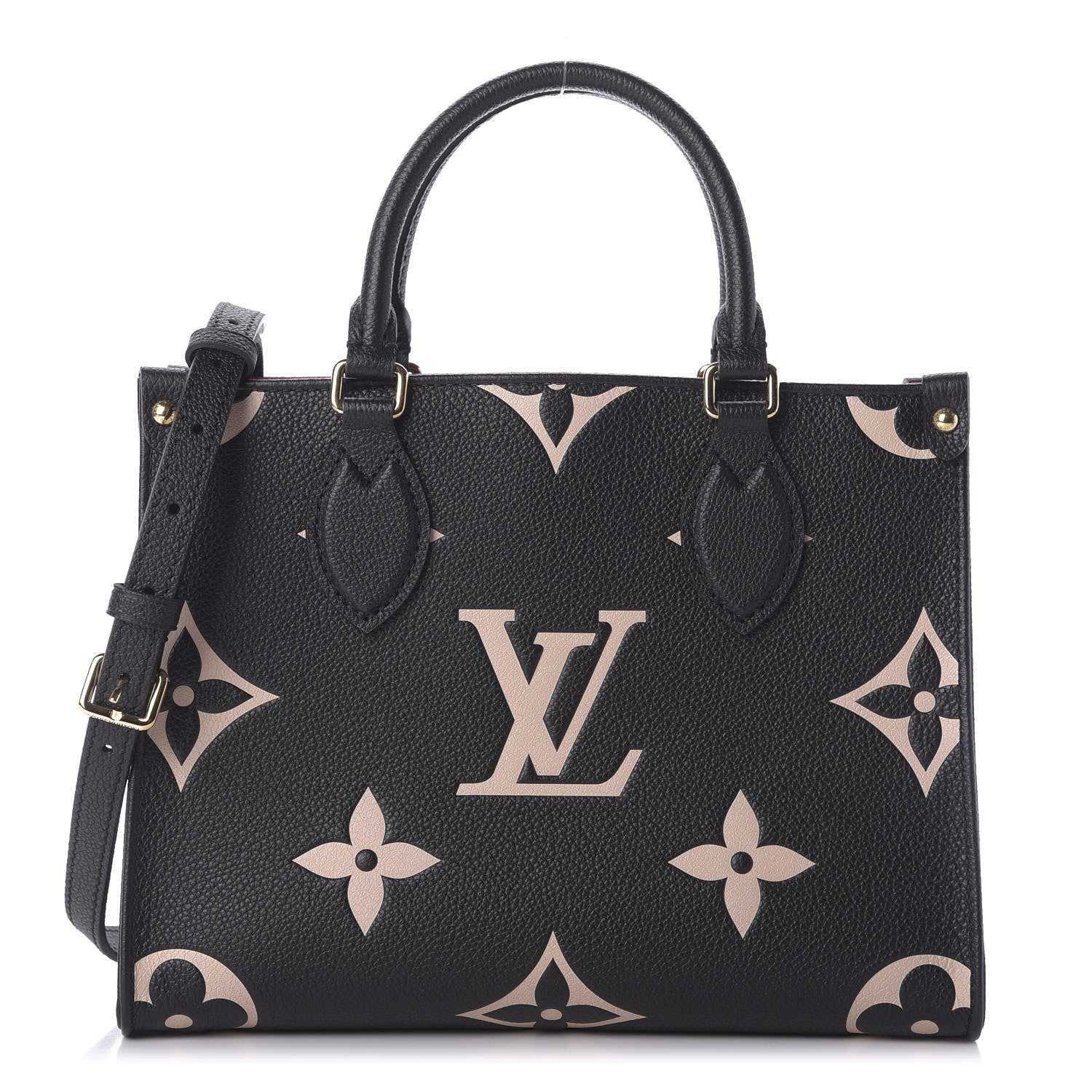 Louis Vuitton Empreinte Monogram Giant Onthego PM Black Beige 1 of 10