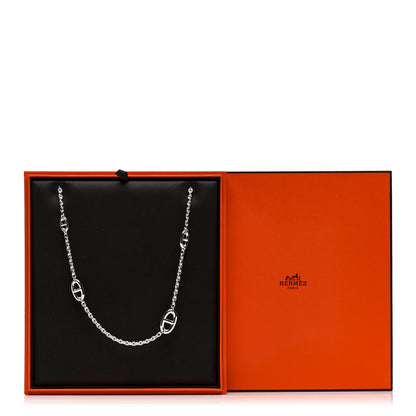 Hermes Sterling Silver Farandole Necklace 80 5 of 5