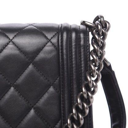 Chanel Calfskin Quilted New Medium Boy Flap Black 11 of 19