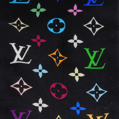 Louis Vuitton Silk Monogram Multicolor Bandeau Black 4 of 6