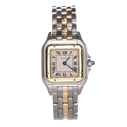 Cartier Stainless Steel 18K Yellow Gold 22mm Panthere Quartz Watch 1 of 7