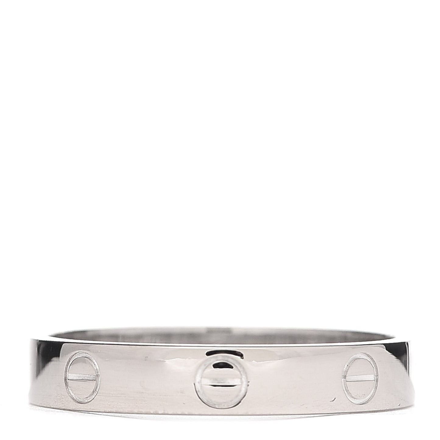 18K White Gold 3.5mm LOVE Wedding Band Ring 61 9.5